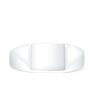 Square Thumb Signet Ring  925 Sterling Silver Wholesale